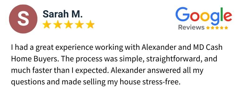 Sell My House Fast Review Maryland