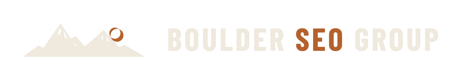 Boulder SEO Group Logo Transparent on Dark Background