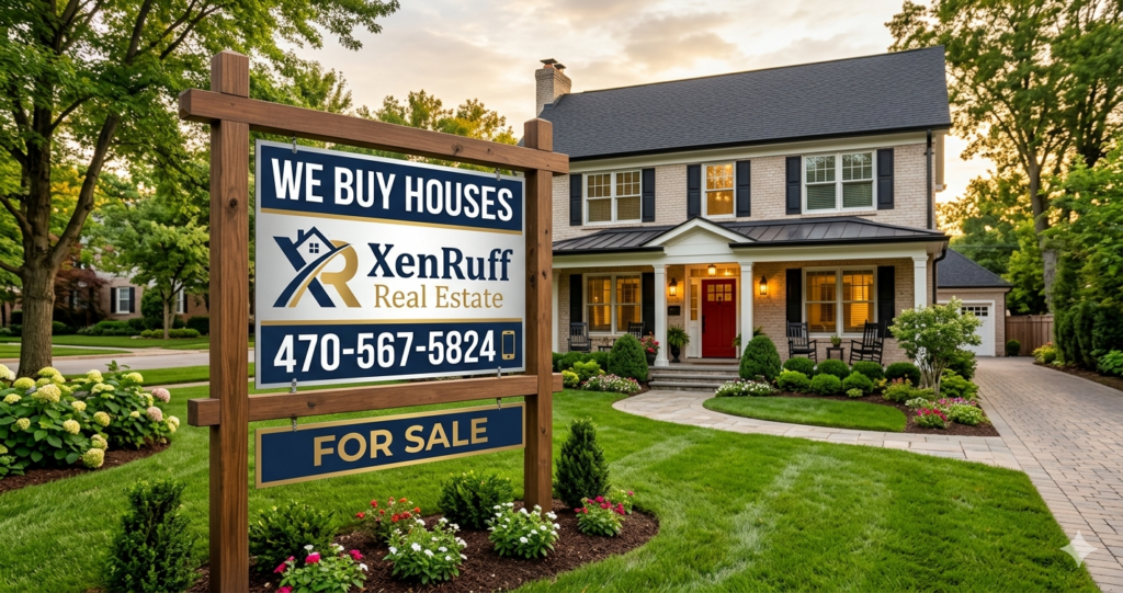 XenRuff Real Estate We Buy Houses sign