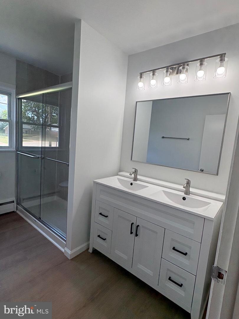 Renovated bathroom at 1215 Milltown Road
