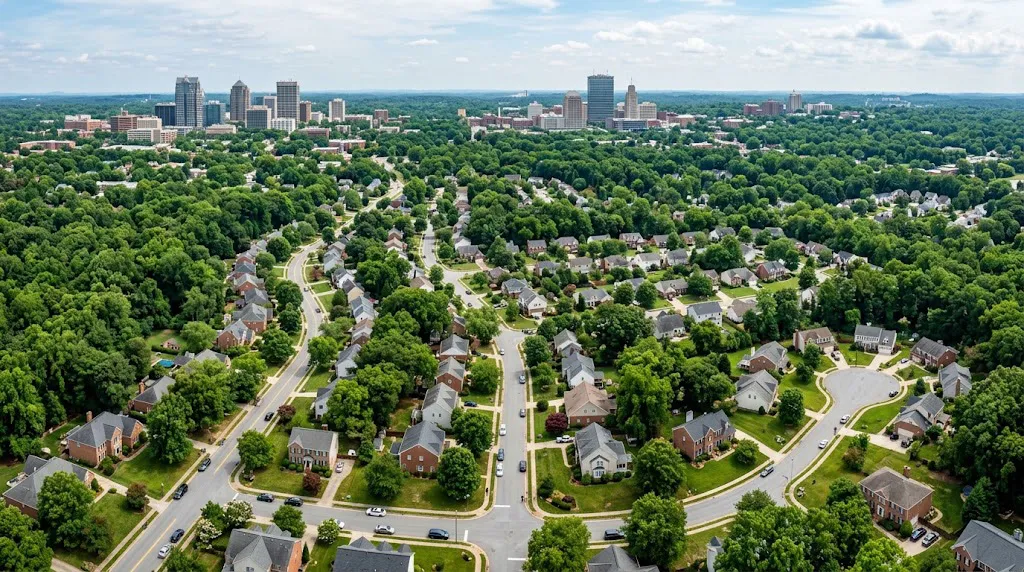 Residential real estate neighborhoods in North Carolina's Triad region