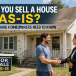 Homeowner selling a house as-is to a cash home buyer without making repairs.