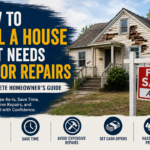How to sell a house that needs major repairs with an as-is home for sale and damaged exterior