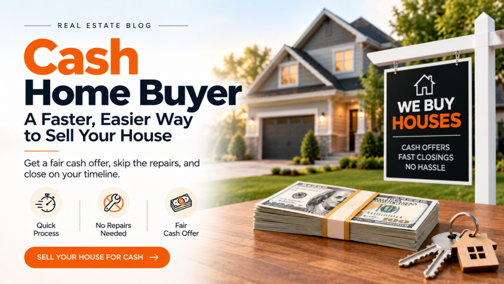 Homeowner selling a house to a cash buyer