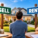Homeowner deciding whether to sell a house or rent it out