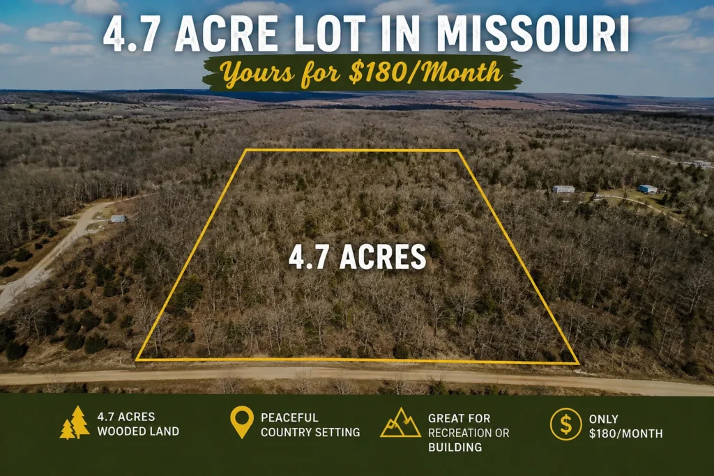 4.7 acre lot in missouri