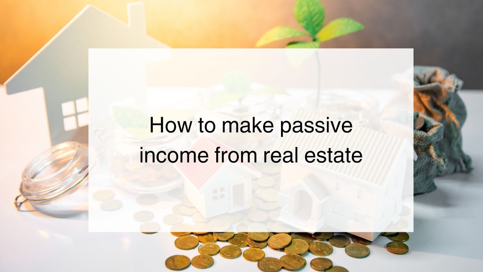 Earn Passive Income from Real Estate Investing Earn Passive Income with proper research, due diligence, and a long-term investment strategy, real estate can provide a reliable source of passive income that can help you achieve your financial goals.