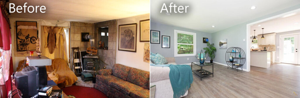 Before And After Of A House We Bought In Cash