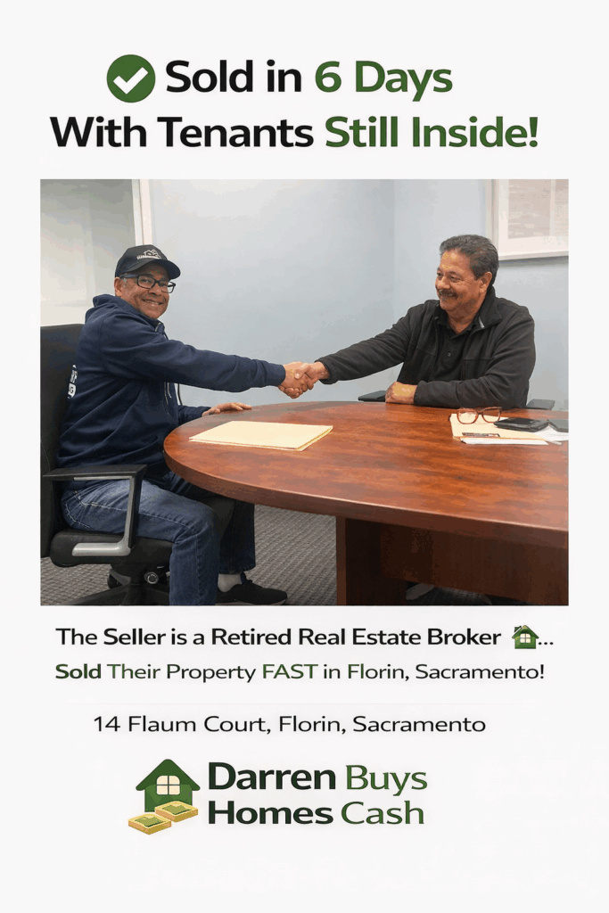 i bought daves florin rental because the tenants stopped paying. i bought it with tenants still living there and closed in 6 days. here we are on closing day