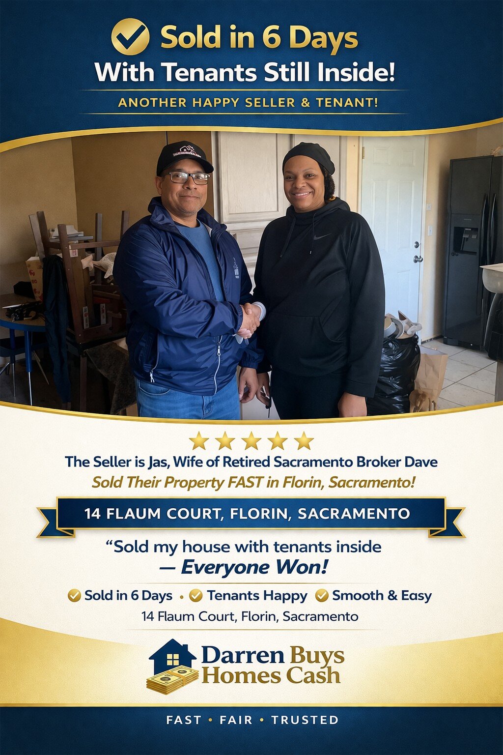 another of darren Buys Homes cash happy tenant on closing day