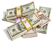 piles of cash