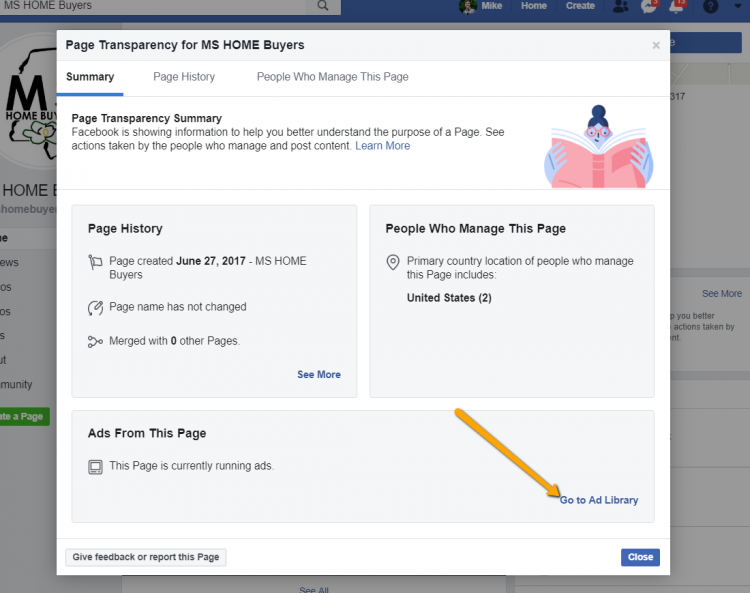 how to find facebook ad examples