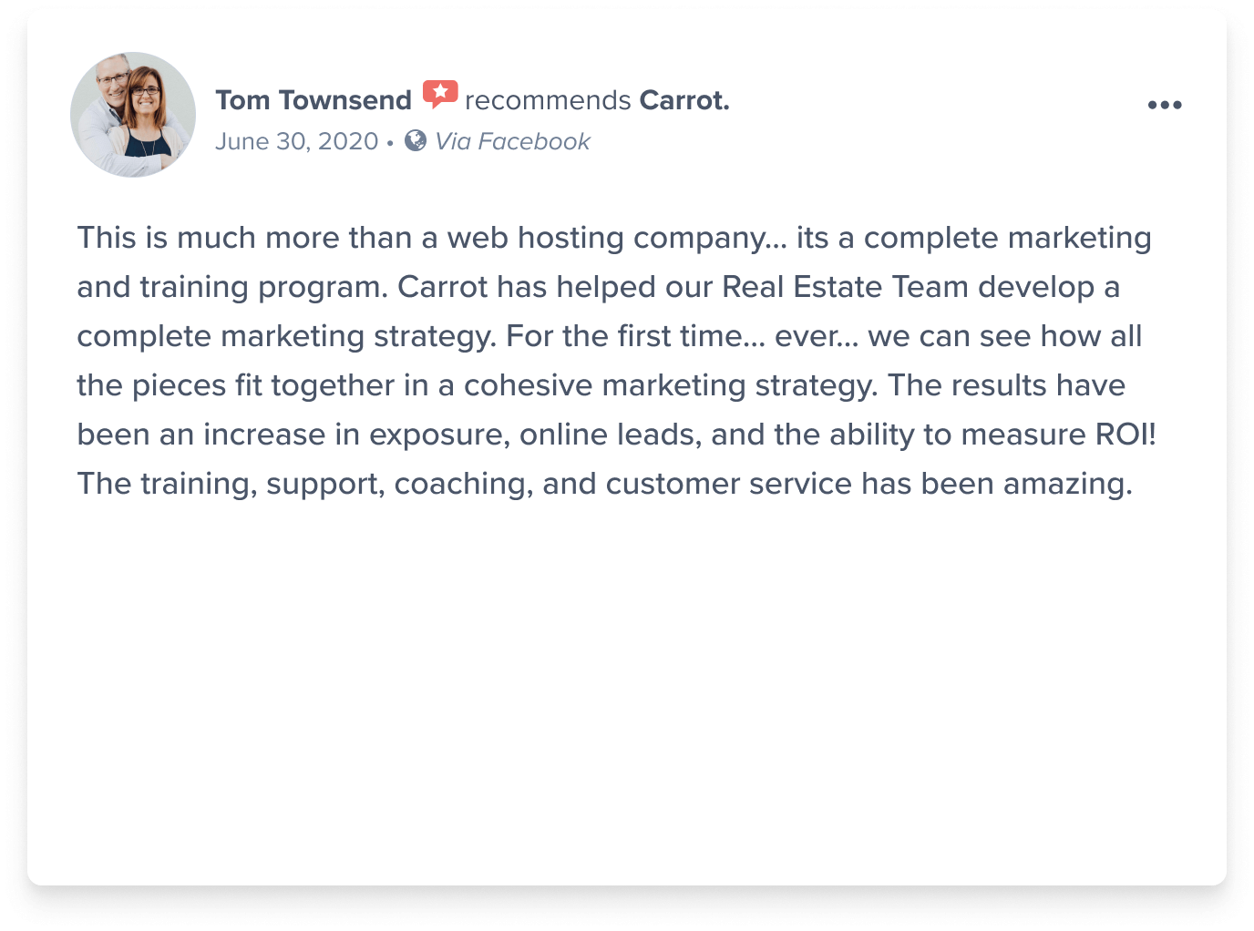 Tom Townsend recommends Carrot