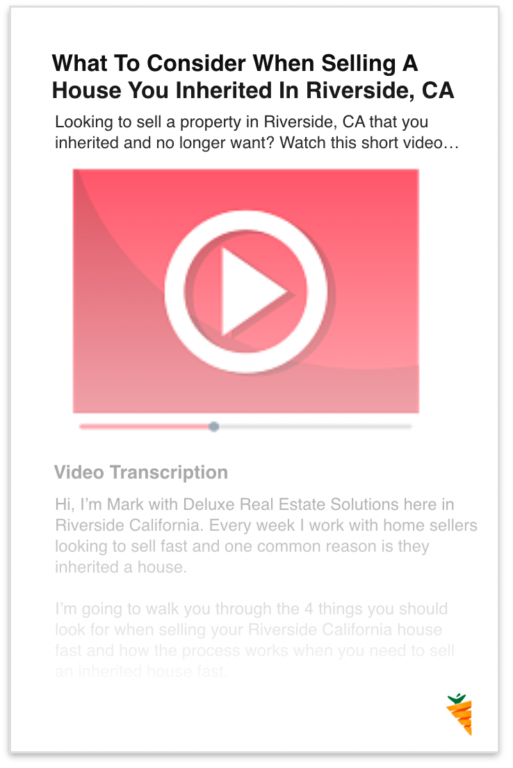 video blog post structure