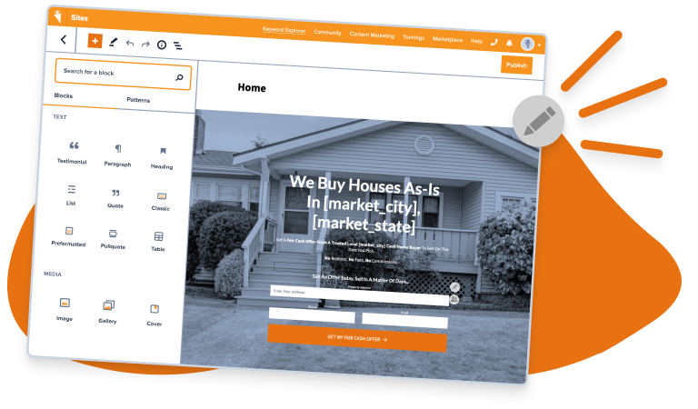 Easily edit Carrot webpages and landing pages